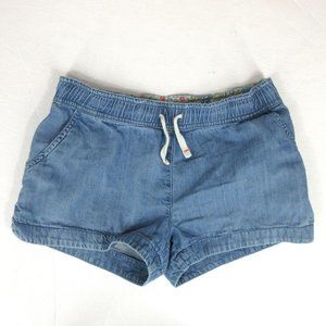 MINI BODEN Heart Pocket Denim Chambray Shorts 12